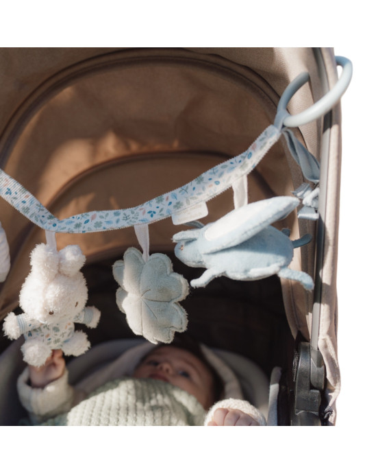 LITTLE DUTCH. Υφασμάτινη γιρλάντα για καρότσι Miffy - Lucky Leaves GRS