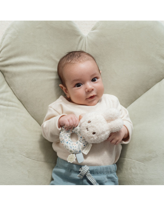 LITTLE DUTCH. Υφασμάτινη κουδουνίστρα Miffy - Lucky Leaves GRS