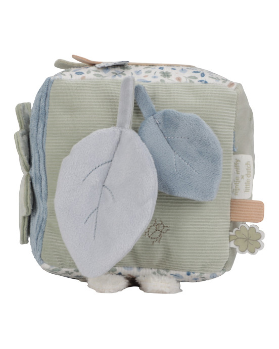 LITTLE DUTCH. Υφασμάτινος κύβος δραστηριοτήτων - Lucky Leaves GRS