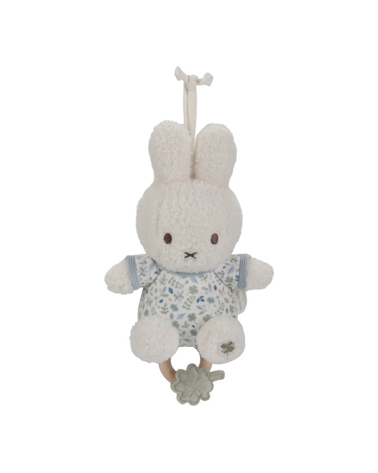 LITTLE DUTCH. Υφασμάτινο μουσικό κουκλάκι Miffy - Lucky Leaves GRS