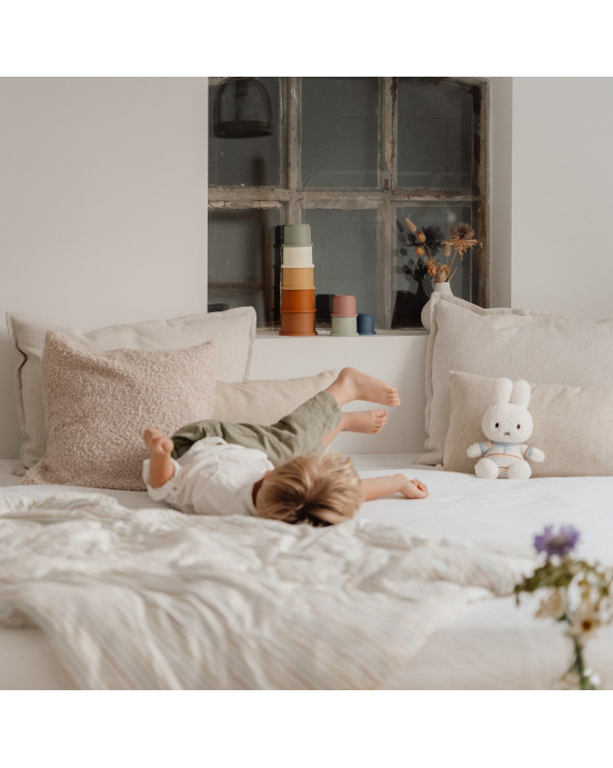 LITTLE DUTCH. Υφασμάτινο κουκλάκι Miffy Vintage Sunny Stripes 25cm