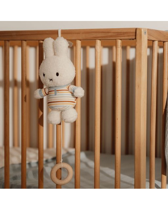 LITTLE DUTCH. Υφασμάτινο μουσικό κουκλάκι Miffy Vintage Sunny Stripes