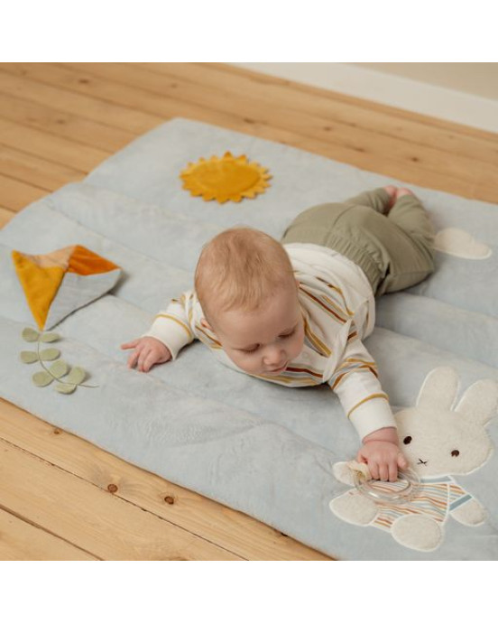 LITTLE DUTCH. Υφασμάτινο στρώμα δραστηριοτήτων Miffy Vintage Sunny Stripes