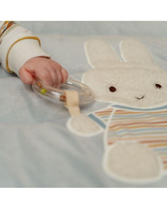 LITTLE DUTCH. Υφασμάτινο στρώμα δραστηριοτήτων Miffy Vintage Sunny Stripes