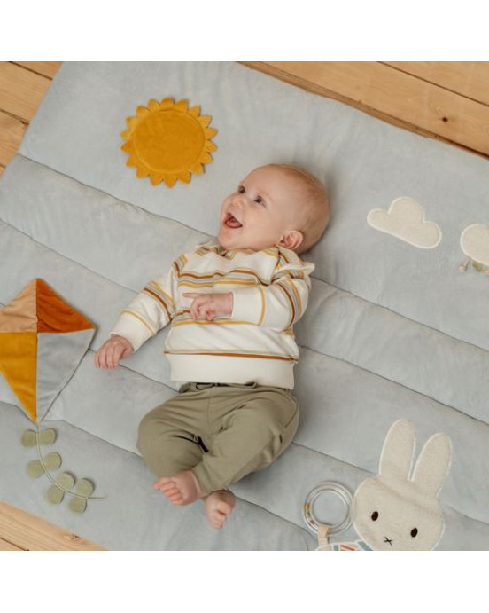 LITTLE DUTCH. Υφασμάτινο στρώμα δραστηριοτήτων Miffy Vintage Sunny Stripes