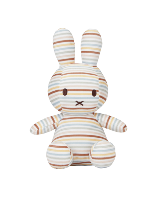 LITTLE DUTCH. Υφασμάτινη κούκλα Miffy Vintage Sunny Stripes all over 35cm