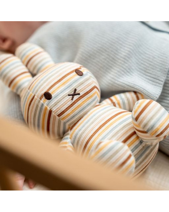 LITTLE DUTCH. Υφασμάτινη κούκλα Miffy Vintage Sunny Stripes all over 35cm