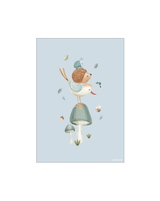 LITTLE DUTCH. Αφίσα A3 Forest Wonders