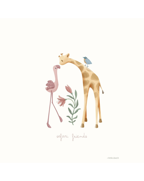 LITTLE DUTCH. Αφίσα A3 Blooming Safari