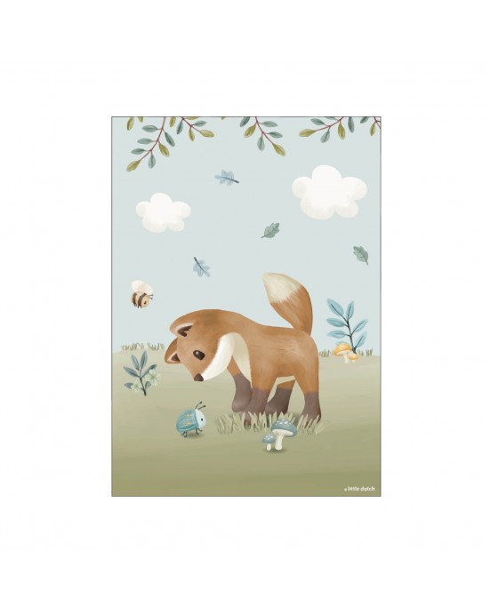 LITTLE DUTCH. Αφίσα A3 Forest Friends