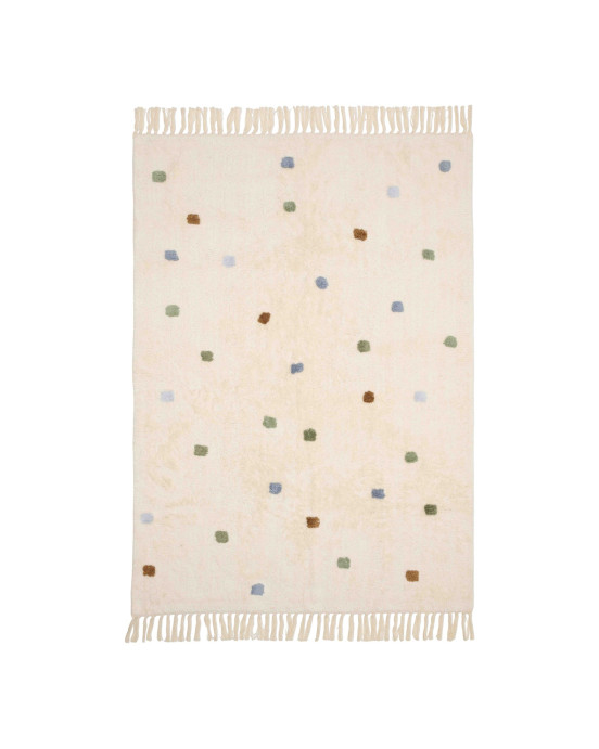 LITTLE DUTCH. Χαλί δωματίου Dot mixed Blue με υπόστρωμα latex