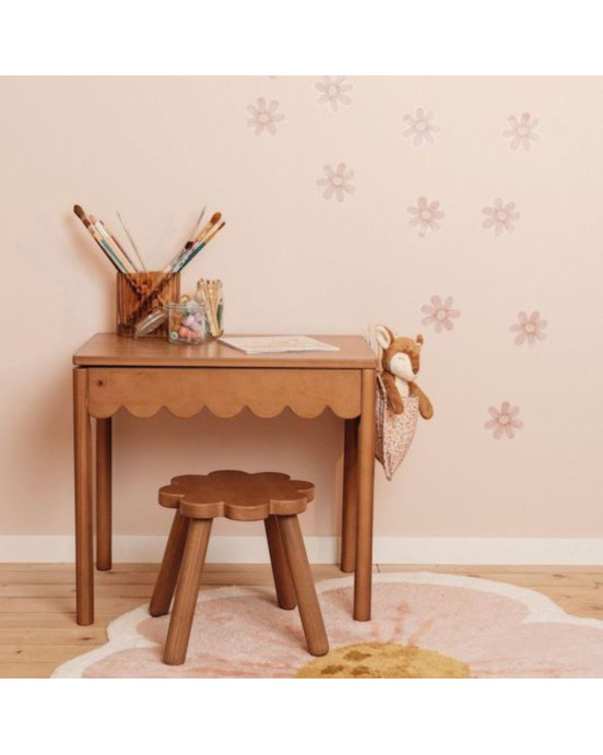 LITTLE DUTCH. Χαλί δωματίου Flower με υπόστρωμα latex