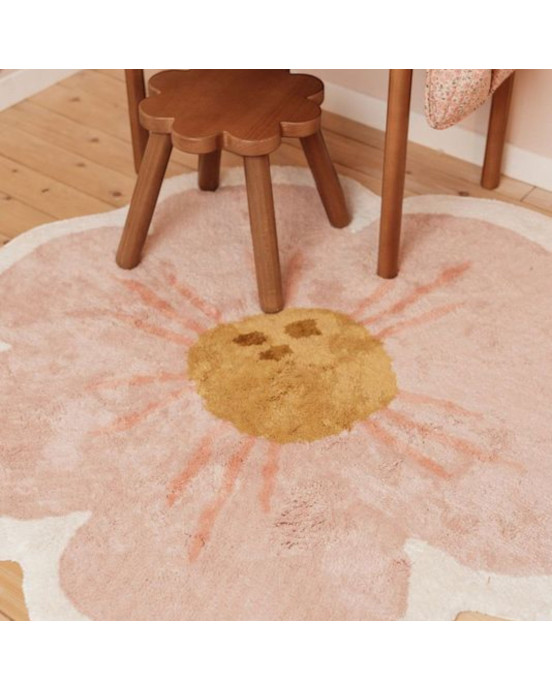 LITTLE DUTCH. Χαλί δωματίου Flower με υπόστρωμα latex