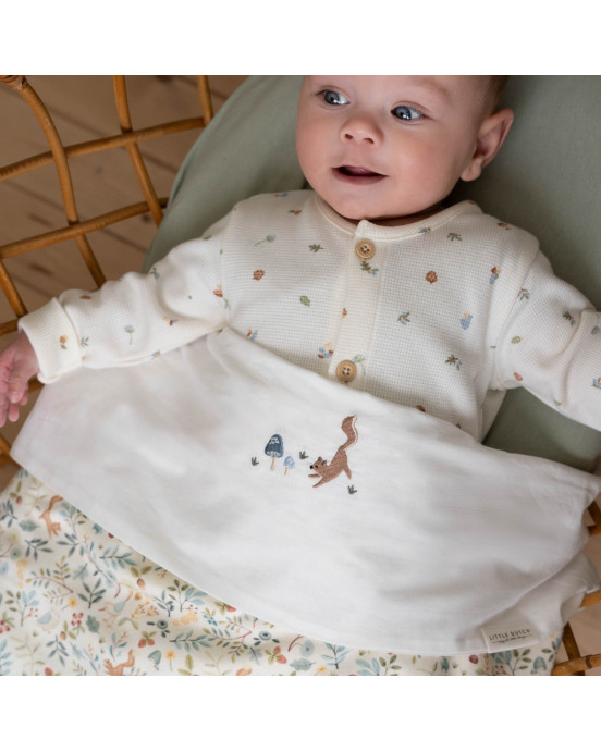 LITTLE DUTCH. Σεντόνι με κέντημα Mushrooms 110x140