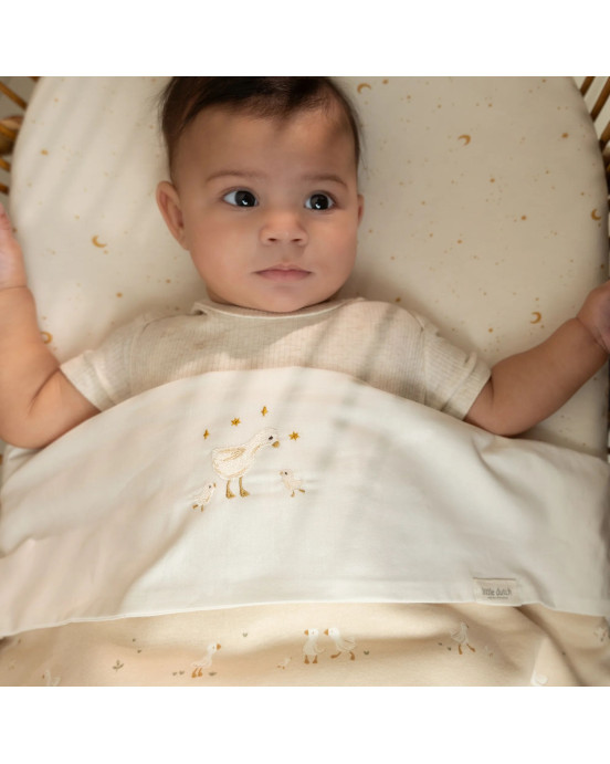 LITTLE DUTCH. Σεντόνι με κέντημα Little Goose 110x140