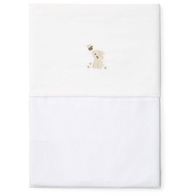 LITTLE DUTCH. Σεντόνι με κέντημα Baby Bunny 110x140