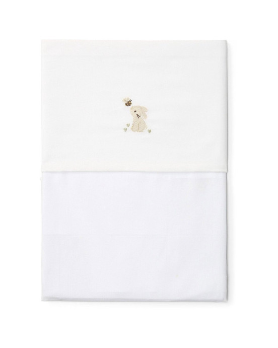 LITTLE DUTCH. Σεντόνι με κέντημα Baby Bunny 110x140