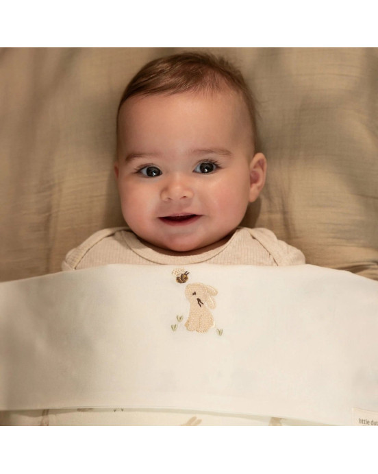 LITTLE DUTCH. Σεντόνι με κέντημα Baby Bunny 110x140