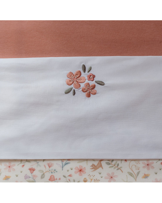 LITTLE DUTCH. Σεντόνι για λίκνο με κέντημα Fairy Flowers 100x70