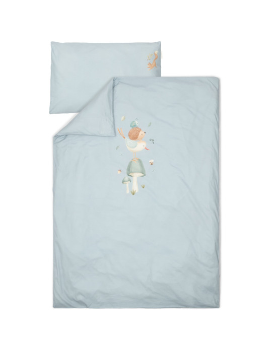 LITTLE DUTCH. Παπλωματοθήκη και μαξιλαροθήκη Denim Blue 100x140 + 40x60