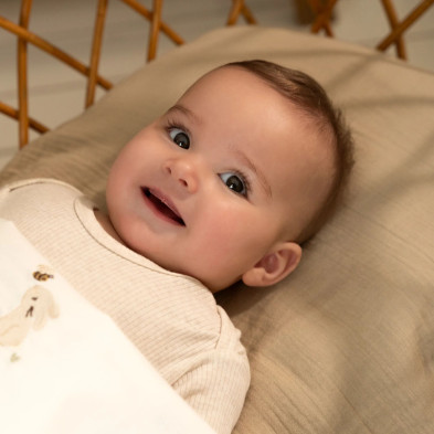 LITTLE DUTCH. Σεντόνι με λάστιχο Pure Soft Beige 40x80