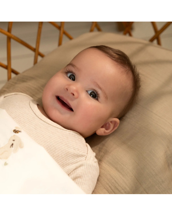 LITTLE DUTCH. Σεντόνι με λάστιχο Pure Soft Beige 40x80