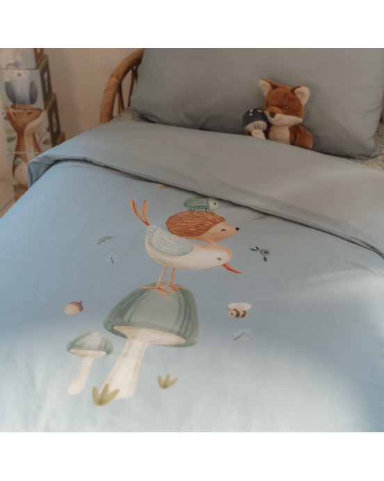 LITTLE DUTCH. Παπλωματοθήκη και μαξιλαροθήκη Denim Blue 140x200 + 60x70