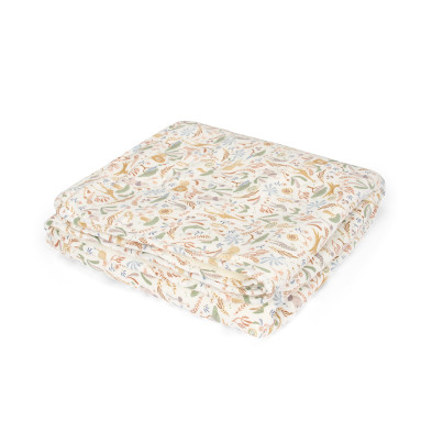 LITTLE DUTCH. Κουβέρτα με επένδυση fleece Safari Wonders 110x140