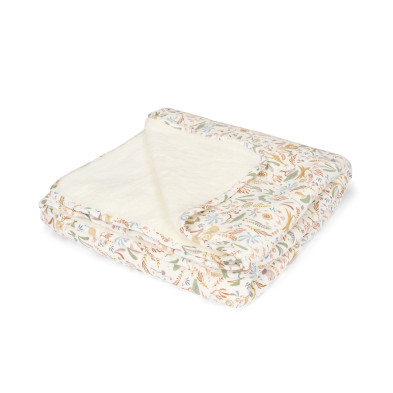 LITTLE DUTCH. Κουβέρτα με επένδυση fleece Safari Wonders 110x140