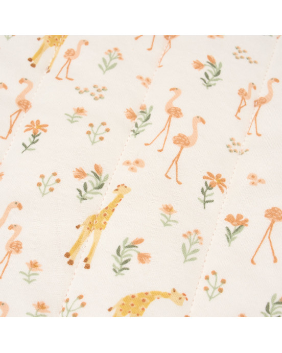 LITTLE DUTCH. Κουβέρτα καπιτονέ Blooming Safari 110x140