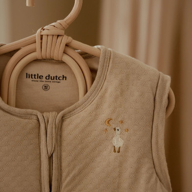 LITTLE DUTCH. Υπνόσακος χειμερινός ζακάρ Soft Beige 90εκ.