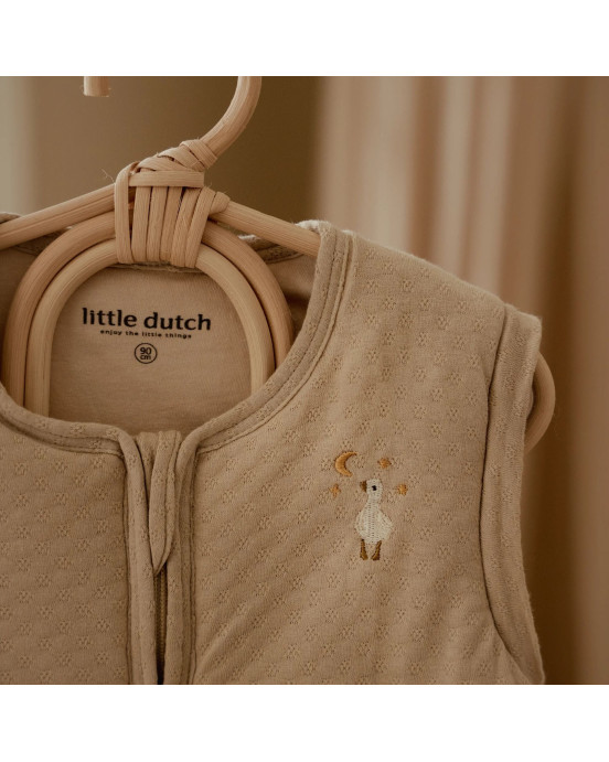LITTLE DUTCH. Υπνόσακος χειμερινός ζακάρ Soft Beige 90εκ.