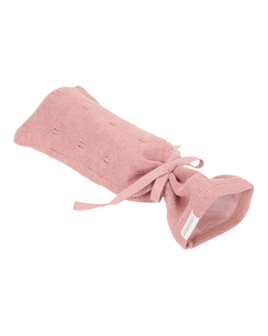 LITTLE DUTCH. Πλεκτό κάλυμμα μπουκαλιού Pure Pink Blush