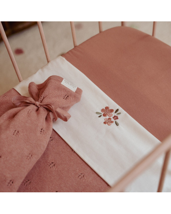 LITTLE DUTCH. Πλεκτό κάλυμμα μπουκαλιού Pure Pink Blush