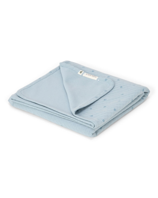 LITTLE DUTCH. Κουβέρτα καλοκαιρινή Pure Denim Blue 110x140