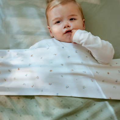 LITTLE DUTCH. Κουβέρτα καλοκαιρινή Pure Sage 70x100