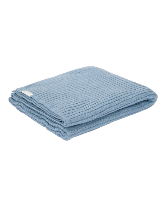 LITTLE DUTCH. Κουβέρτα πλεκτή Pure Denim Blue 110x140