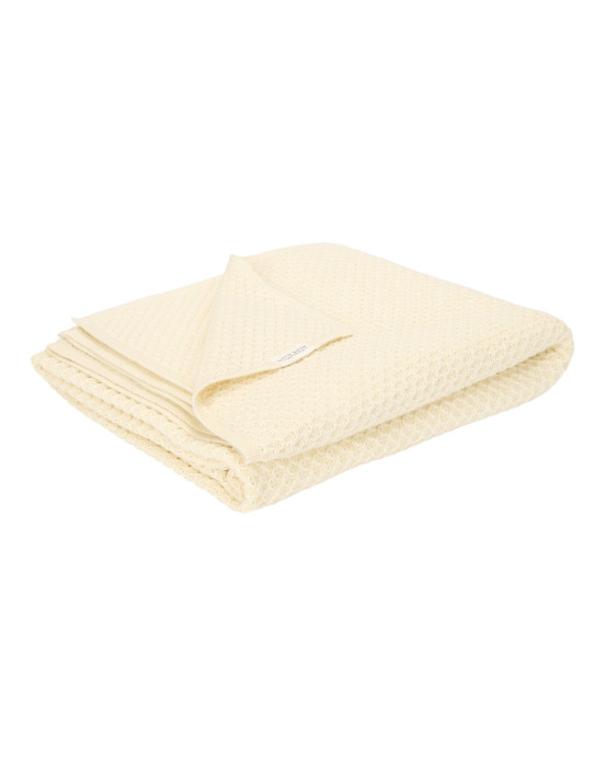 LITTLE DUTCH. Κουβέρτα πλεκτή Pure Soft White 70x100