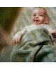 LITTLE DUTCH. Κουβέρτα πλεκτή με επένδυση fleece Pure Sage 110x140