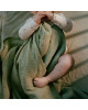 LITTLE DUTCH. Κουβέρτα πλεκτή με επένδυση fleece Pure Sage 70x100