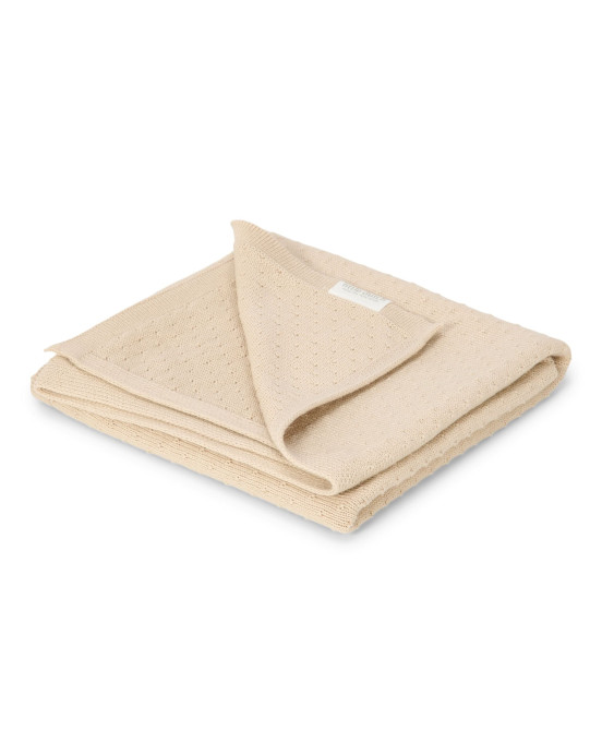 LITTLE DUTCH. Κουβέρτα πλεκτή Pure Soft Beige 110x140