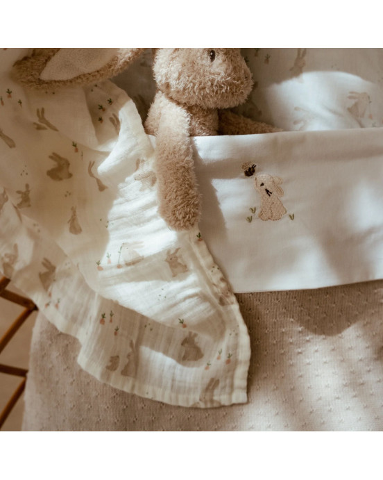 LITTLE DUTCH. Κουβέρτα πλεκτή Pure Soft Beige 70x100