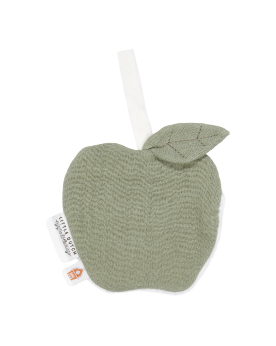 LITTLE DUTCH. Υφασμάτινο ντουντού από μουσελίνα Apple Oliv