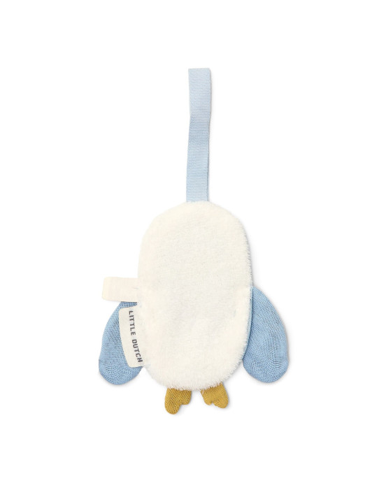 LITTLE DUTCH. Υφασμάτινο ντουντού Κουκουβάγια με κλιπ πιπίλας