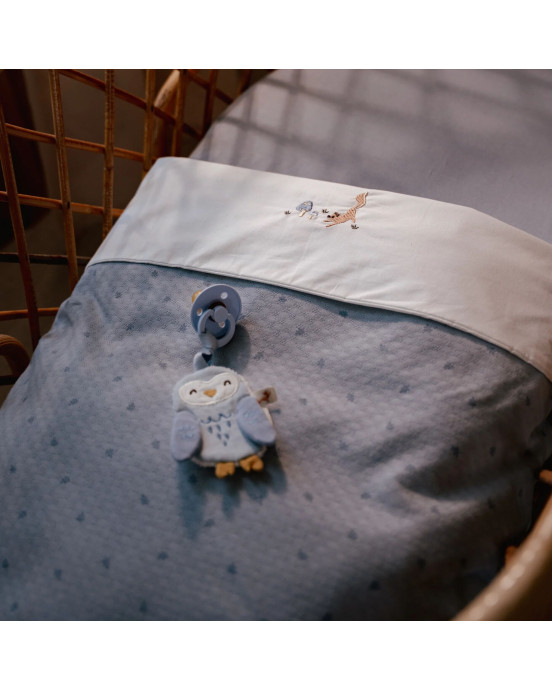 LITTLE DUTCH. Υφασμάτινο ντουντού Κουκουβάγια με κλιπ πιπίλας