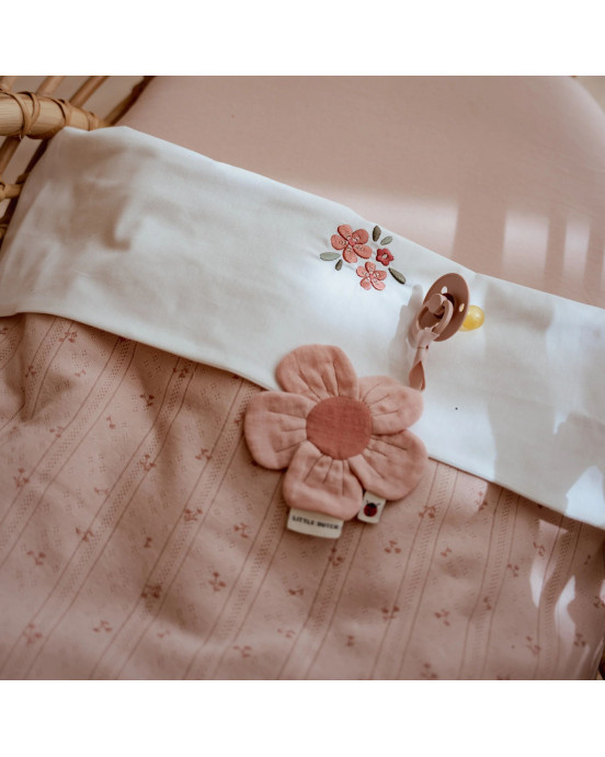 LITTLE DUTCH. Υφασμάτινο ντουντού Λουλουδάκι με κλιπ πιπίλας