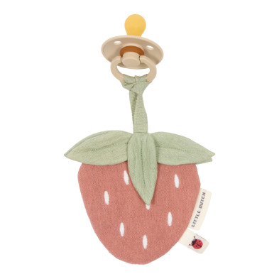 LITTLE DUTCH. Υφασμάτινο ντουντού από μουσελίνα Strawberr