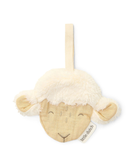 LITTLE DUTCH. Υφασμάτινο ντουντού Προβατάκι με κλιπ πιπίλας