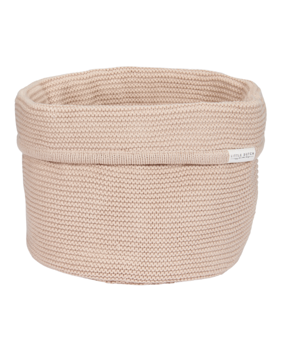 LITTLE DUTCH. Καλάθι αλλαξιέρας πλεκτό Beige