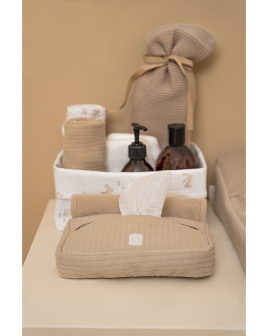 LITTLE DUTCH. Υφασμάτινη θήκη για μωρομάντηλα Pure Beige